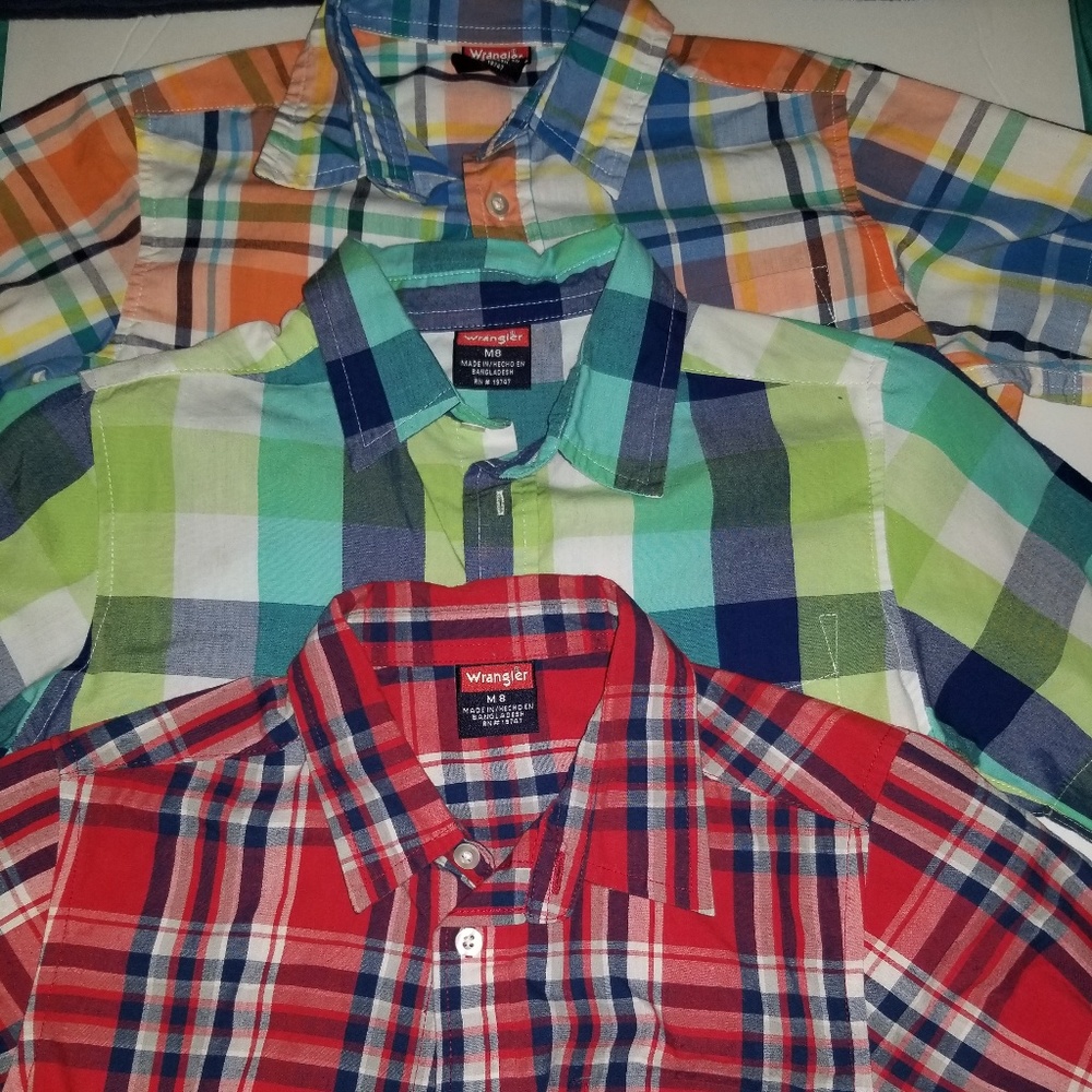 Boys button shirts ..bundle 3pcs